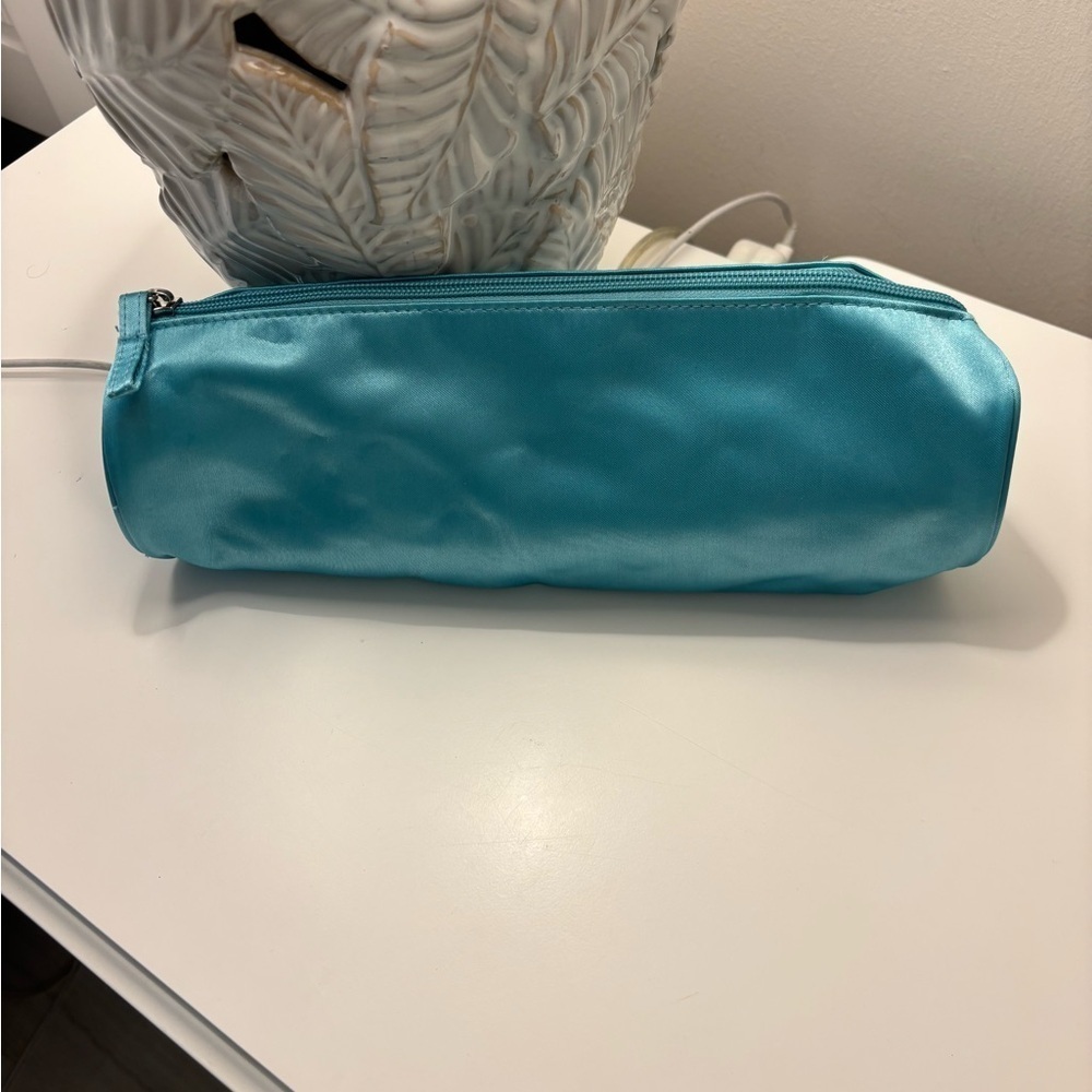 Chi Air Teal Shiny Blue Flat Iron Travel Zip Case